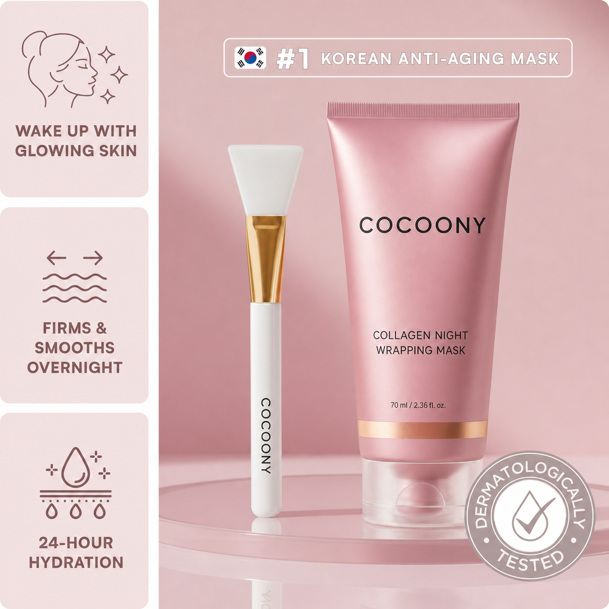 Cocoony #1 Korean anti-aging mask hero