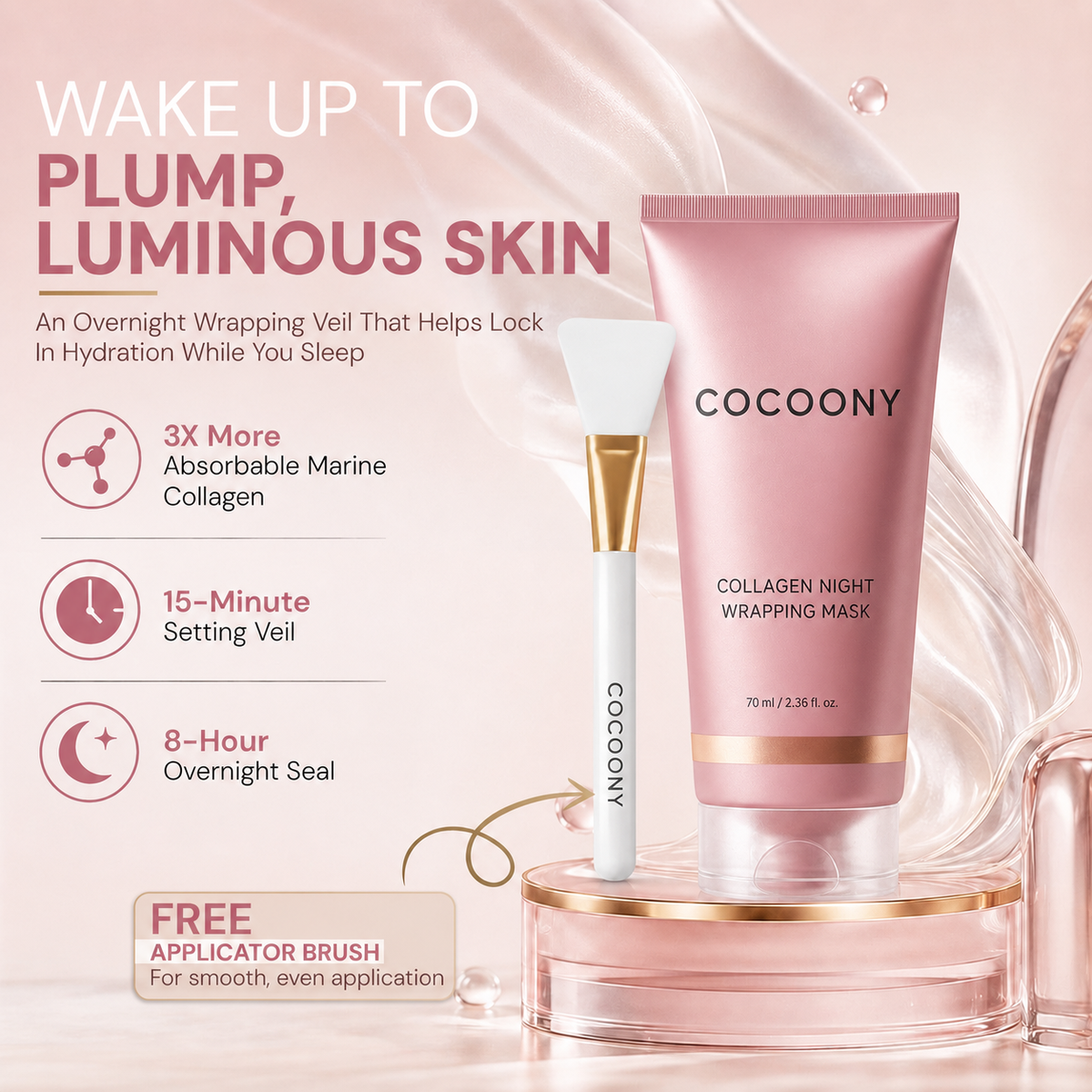 Cocoony plump luminous skin wrapping mask