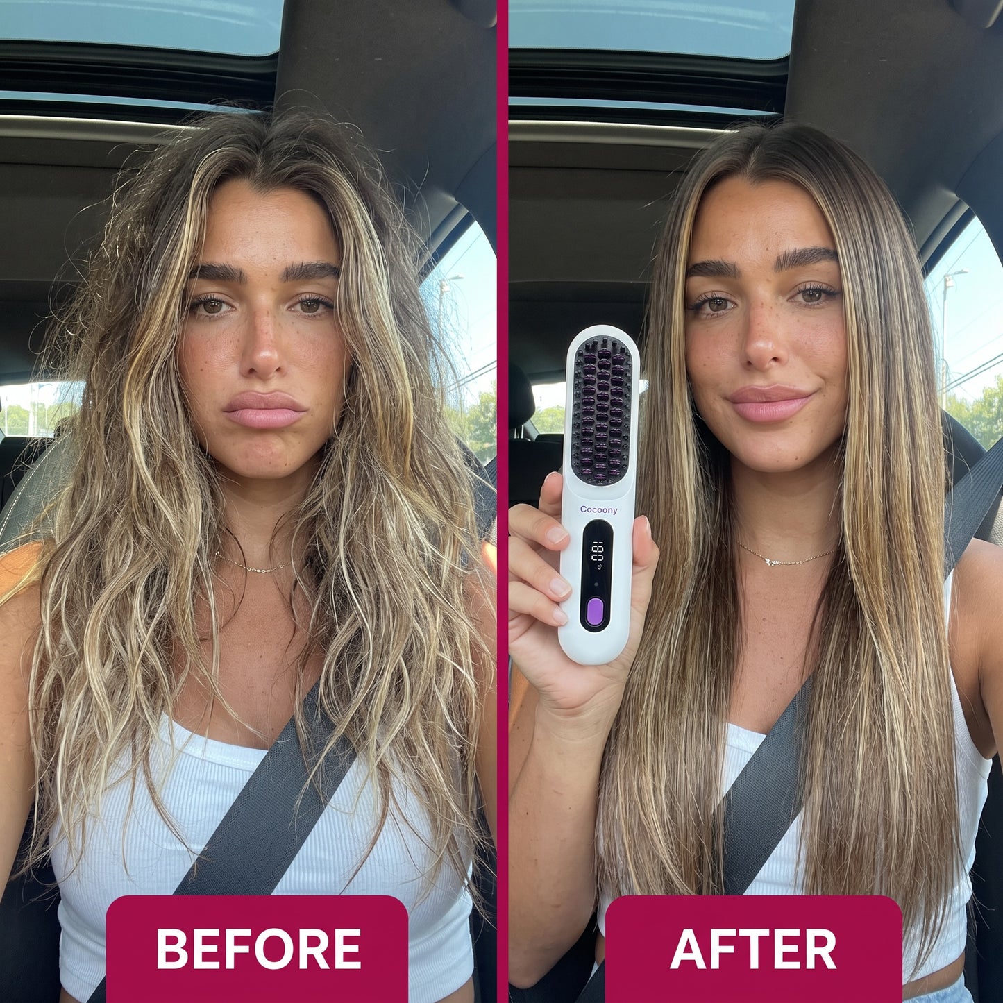 Cocoony Cordless Straightening Brush