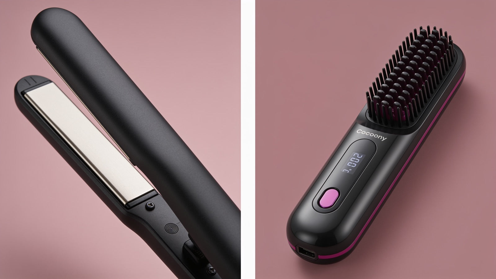 Flat iron plates vs ceramic brush bristles
